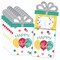 Big Dot of Happiness Colorful Happy Birthday - Birthday Party Money and Gift Card Sleeves - Nifty Gifty Card Holders - Set of 8
